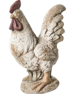 Set di 2 statue da giardino SPECCHIA Gallo Beige