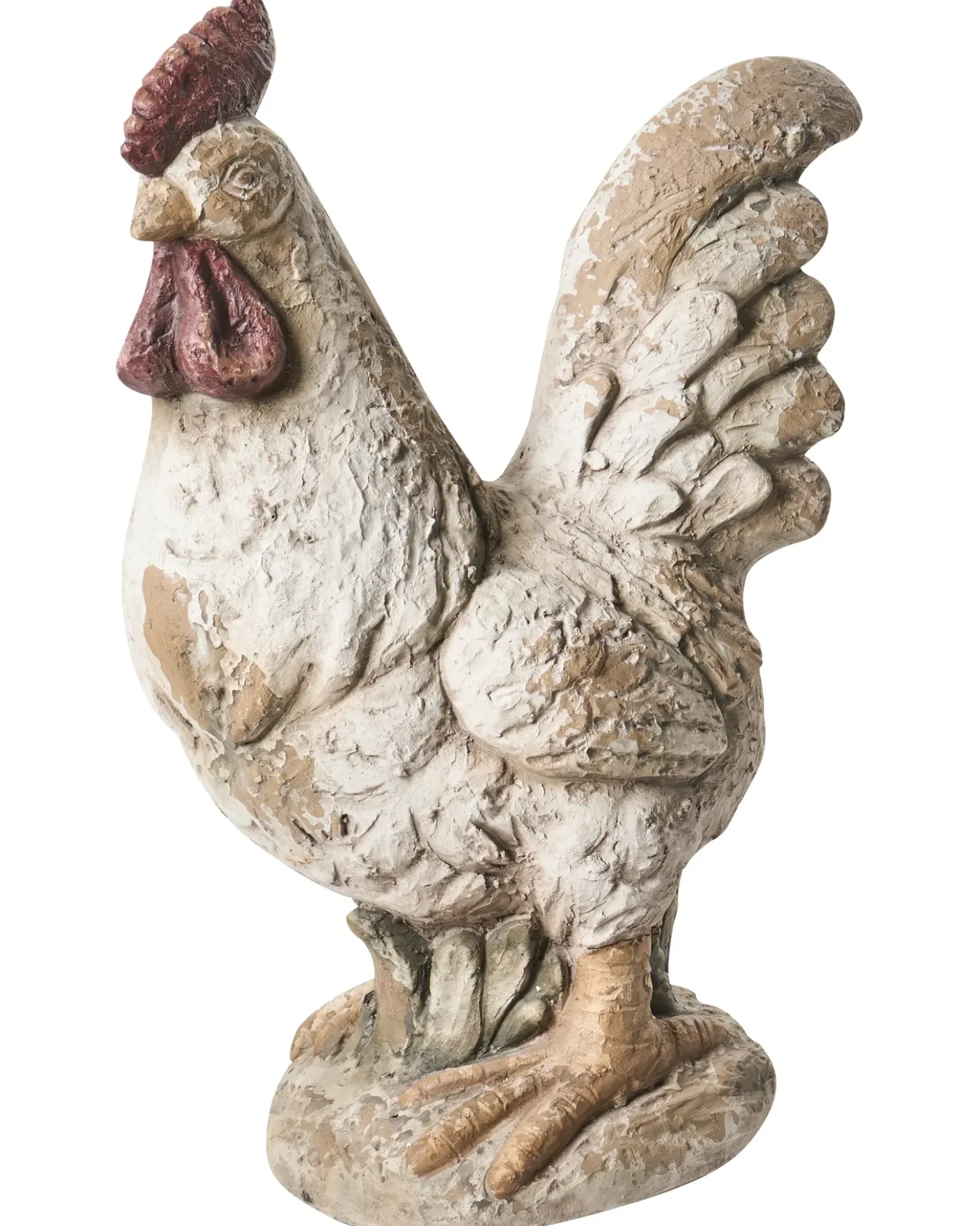 Set di 2 statue da giardino SPECCHIA Gallo Beige