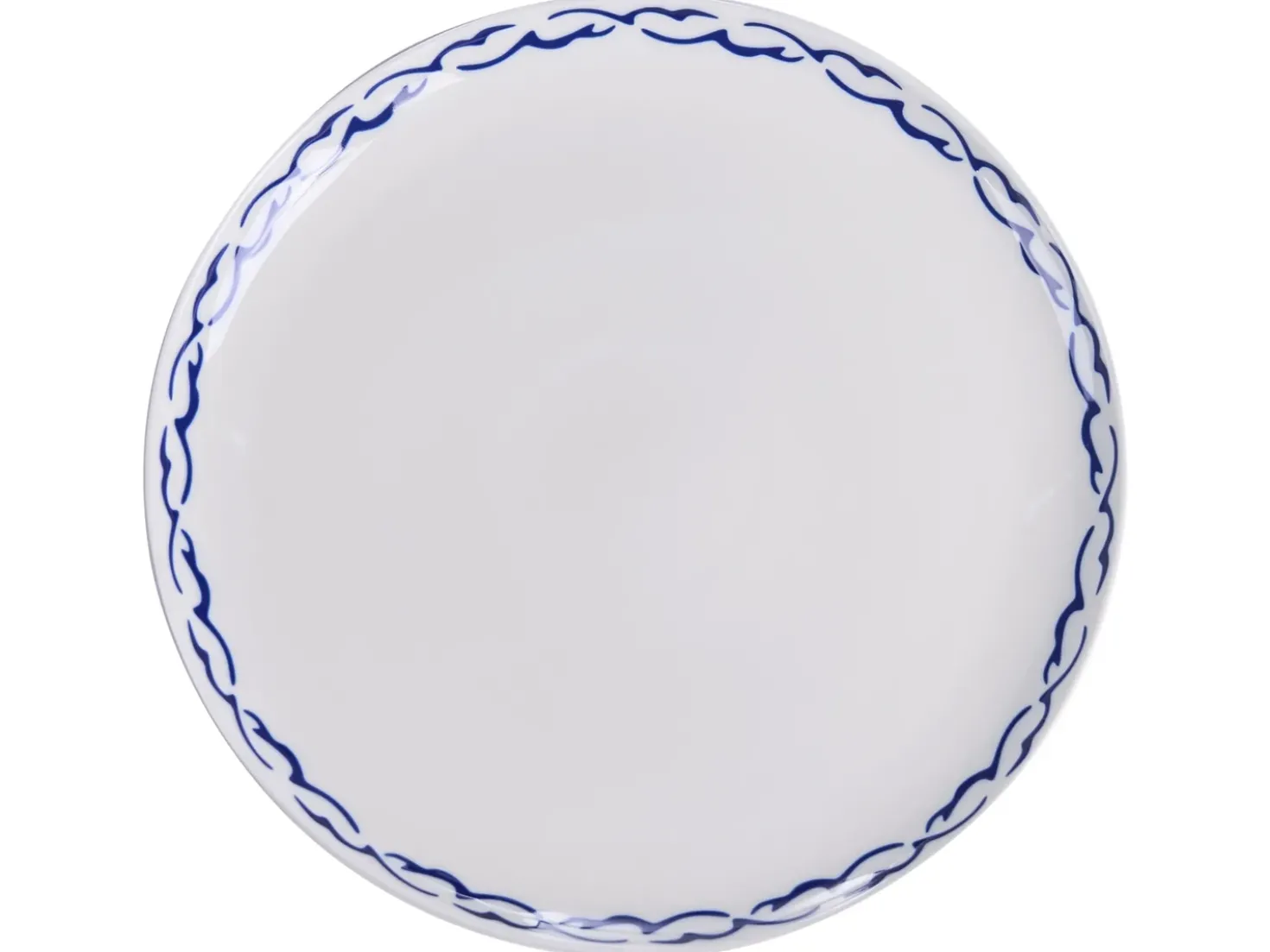 Set di 12 stoviglie AMCHUR Porcellana Bianco/Blu