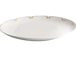 Set di 12 stoviglie CHAROLI Porcellana Bianco/Oro