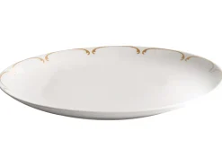 Set di 12 stoviglie CHAROLI Porcellana Bianco/Oro