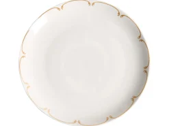 Set di 12 stoviglie CHAROLI Porcellana Bianco/Oro