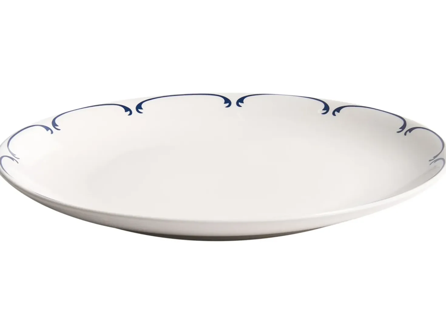 Set di 12 stoviglie CHAROLI Porcellana Bianco/Blu