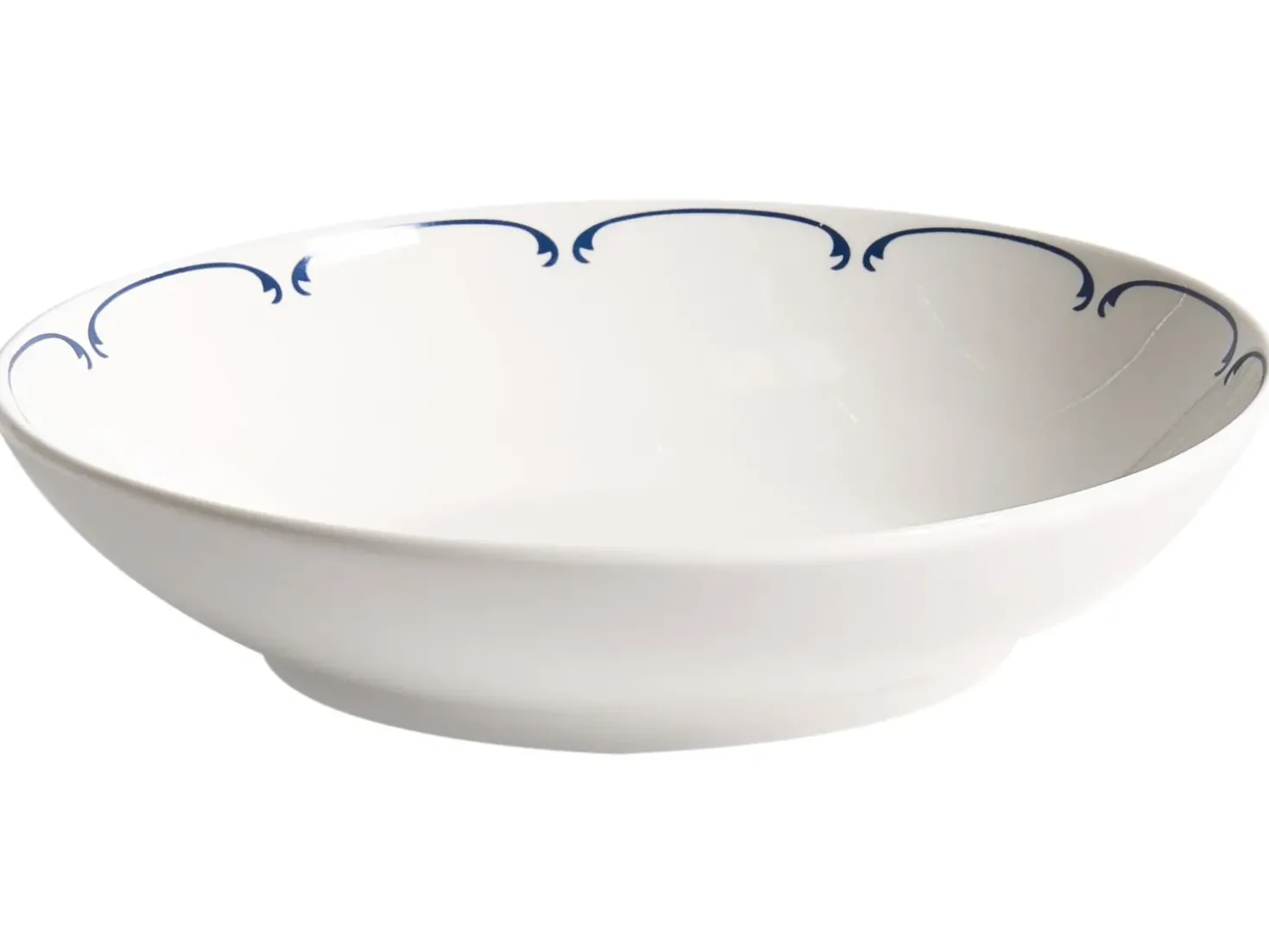 Set di 12 stoviglie CHAROLI Porcellana Bianco/Blu