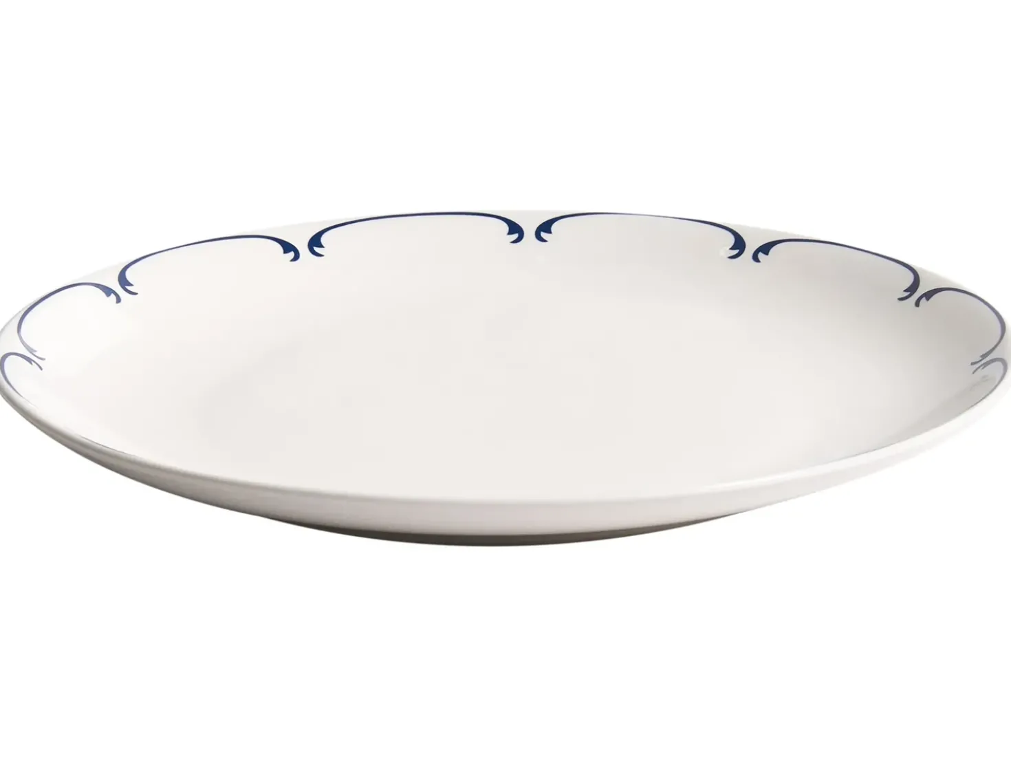 Set di 12 stoviglie CHAROLI Porcellana Bianco/Blu
