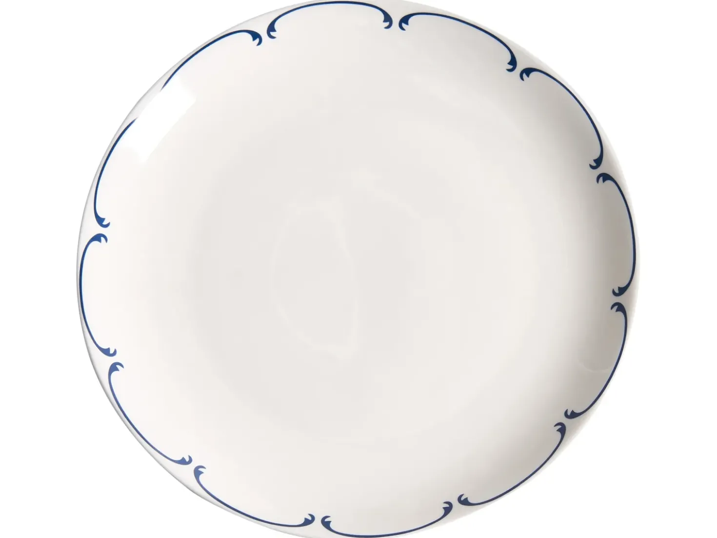 Set di 12 stoviglie CHAROLI Porcellana Bianco/Blu