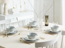 Set di 12 stoviglie CHERVIL Gres porcellanato Azzurro