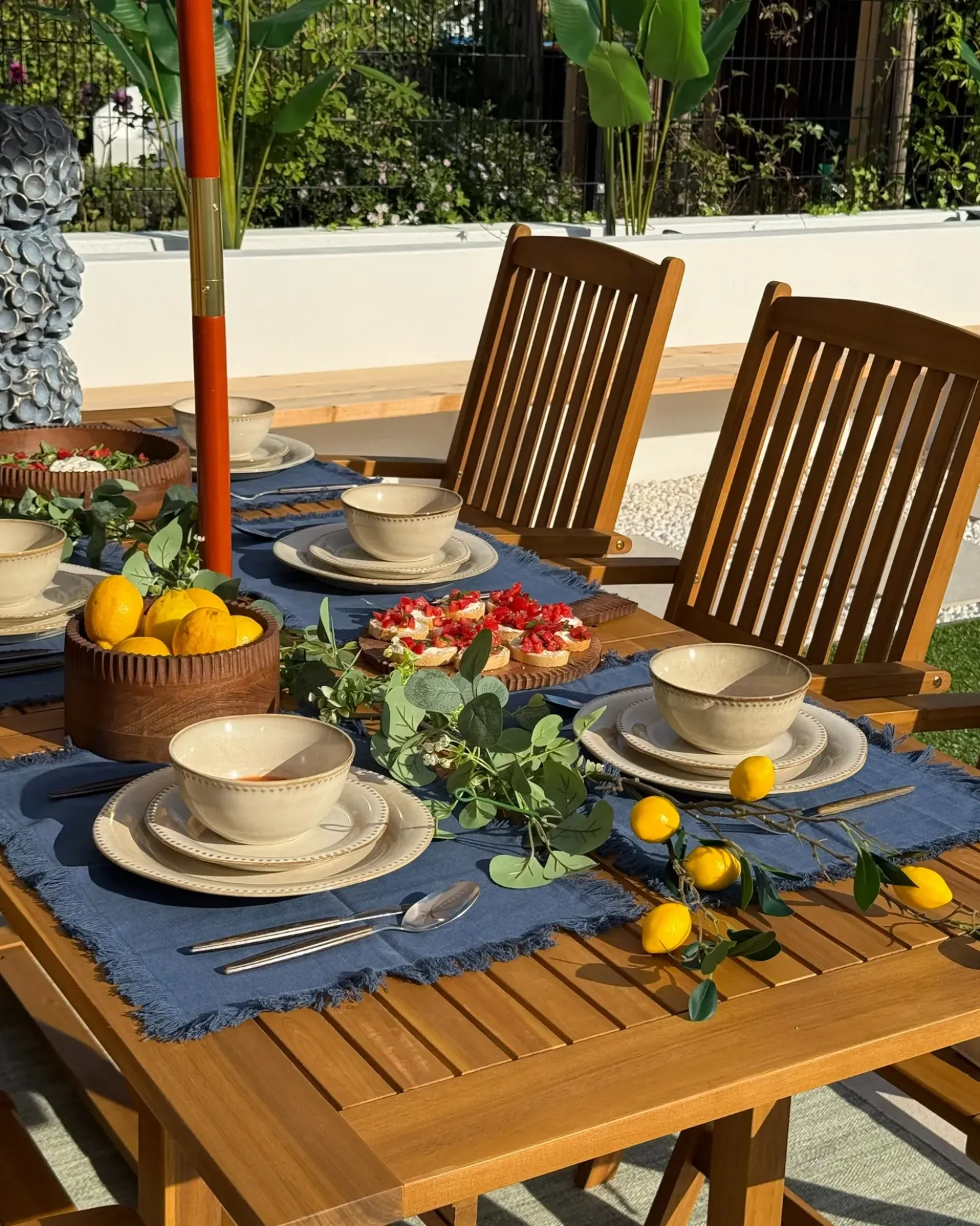 Set di 24 stoviglie CHERVIL Gres porcellanato Beige chiaro