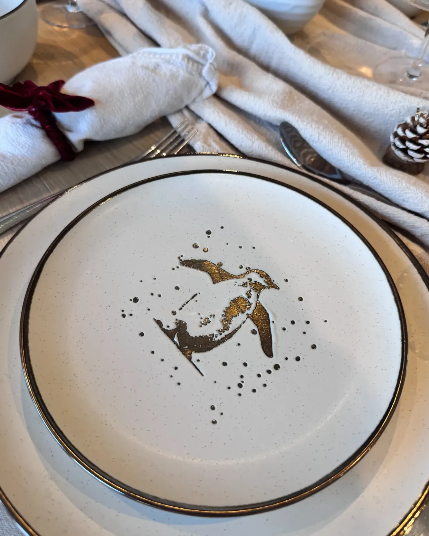 Set di 16 stoviglie CINNAMON Gres porcellanato Bianco sporco