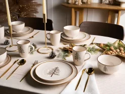 Set di 16 stoviglie CLOVES Gres porcellanato Bianco sporco