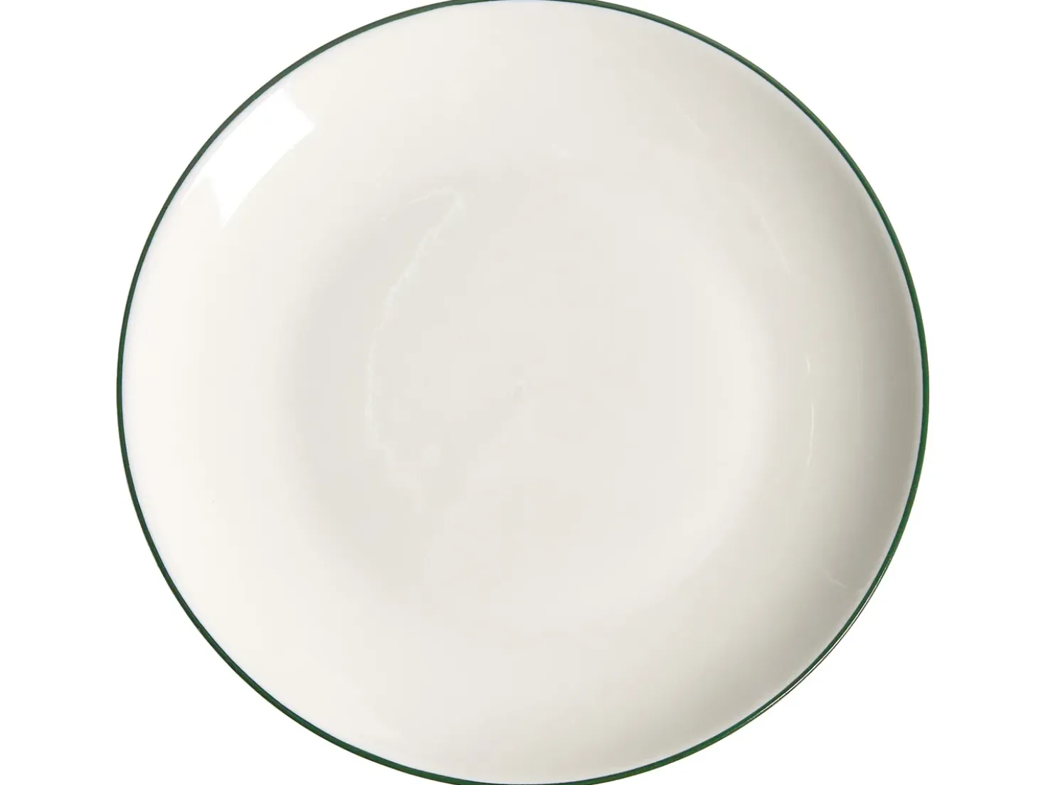 Set di 12 stoviglie CUMIN Porcellana Bianco sporco/Verde