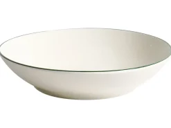 Set di 12 stoviglie CUMIN Porcellana Bianco sporco/Verde
