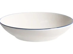 Set di 12 stoviglie CUMIN Porcellana Bianco sporco/Blu