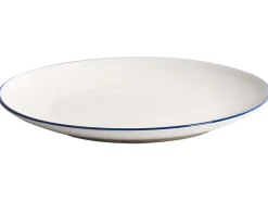 Set di 12 stoviglie CUMIN Porcellana Bianco sporco/Blu