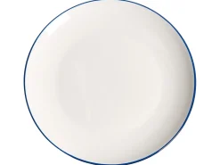 Set di 12 stoviglie CUMIN Porcellana Bianco sporco/Blu