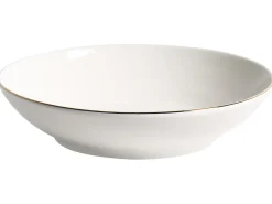 Set di 24 stoviglie CUMIN Porcellana Bianco sporco / Oro