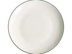 Set di 24 stoviglie CUMIN Porcellana Bianco sporco/Verde