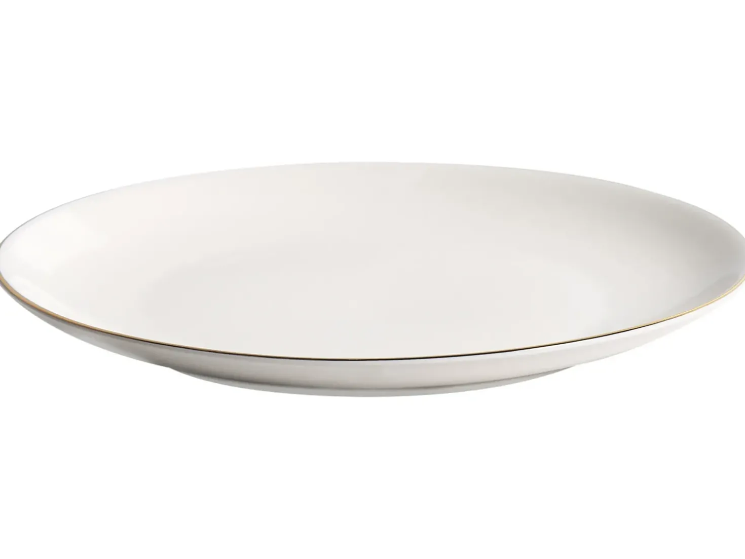 Set di 12 stoviglie CUMIN Porcellana Bianco sporco / Oro