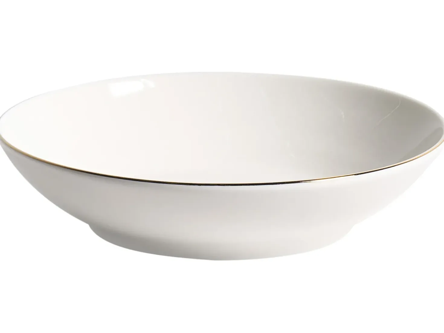 Set di 12 stoviglie CUMIN Porcellana Bianco sporco / Oro