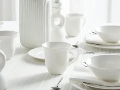 Set di 16 stoviglie ELDERBERRY Porcellana Bianco