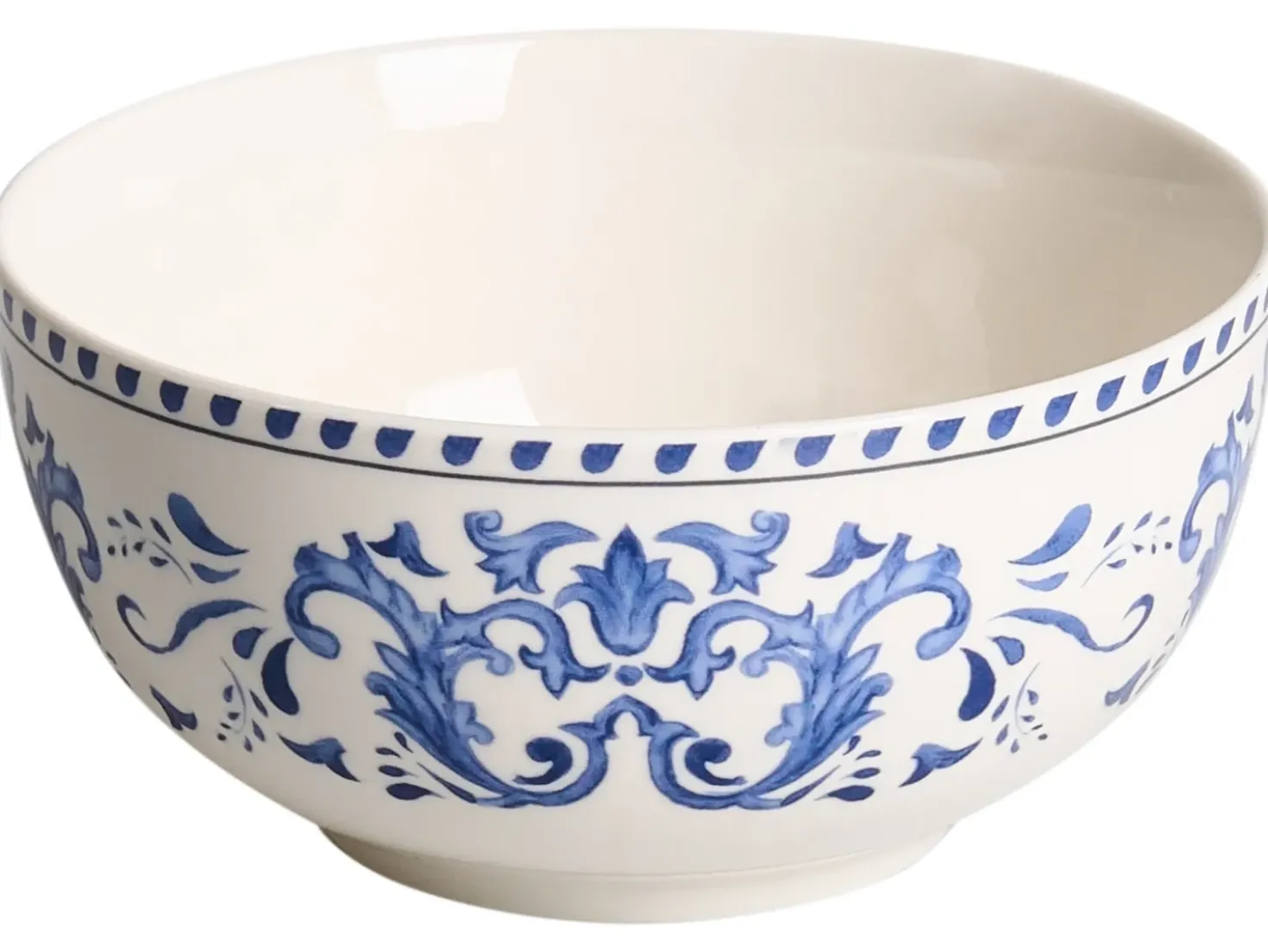 Set di 12 stoviglie GALANGAL Porcellana Bianco/Blu