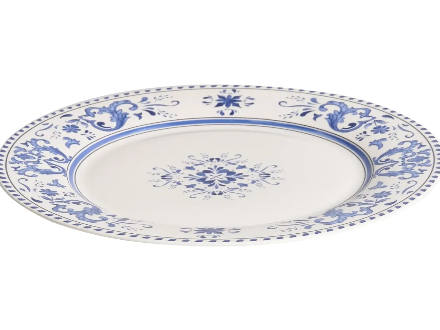 Set di 12 stoviglie GALANGAL Porcellana Bianco/Blu