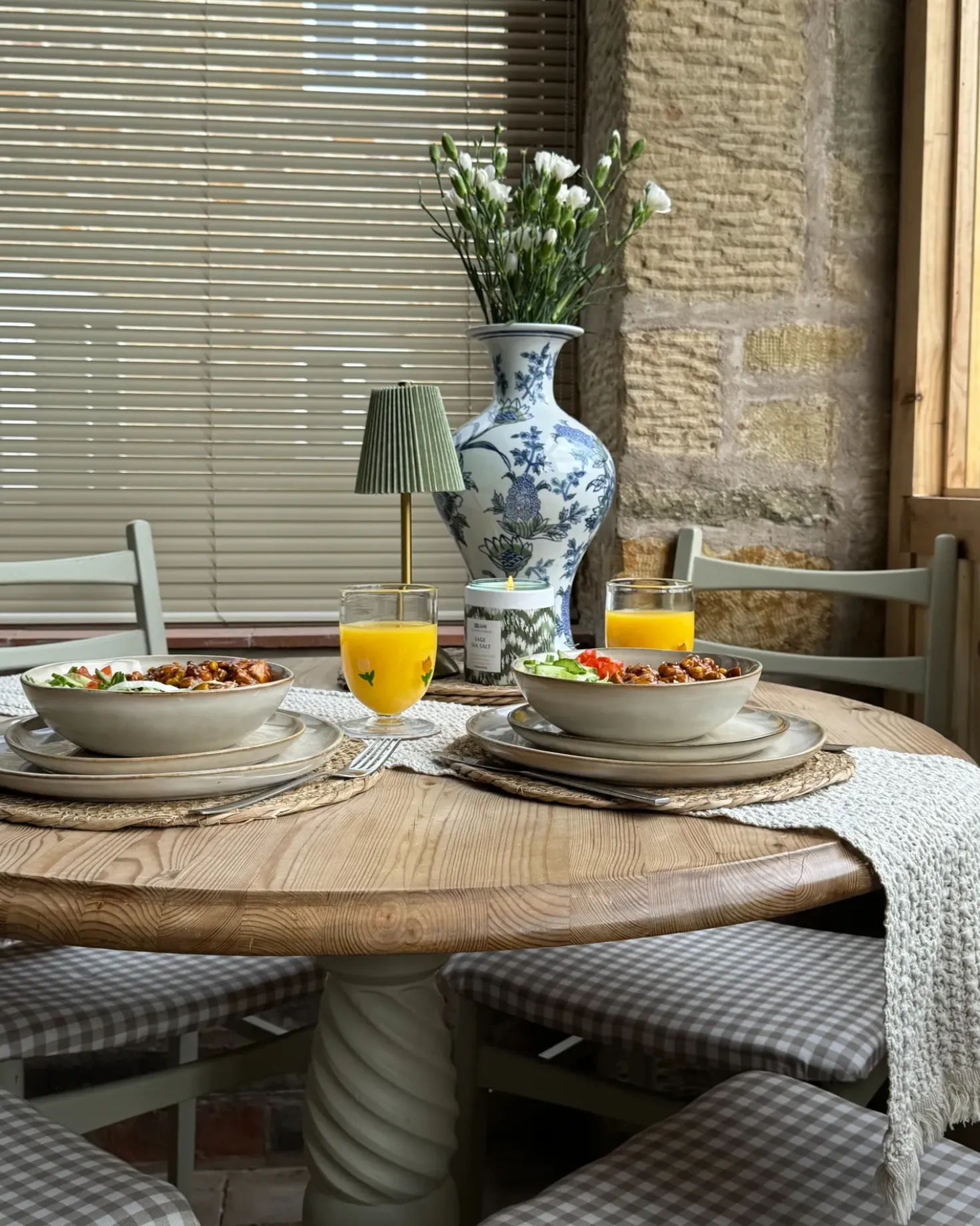 Set di 24 stoviglie HOPS Gres porcellanato Beige chiaro