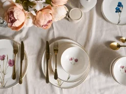 Set di 24 stoviglie HYSSOP Porcellana Bianco