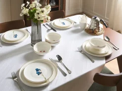Set di 24 stoviglie HYSSOP Porcellana Bianco