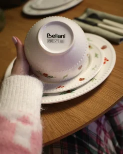 Set di 16 stoviglie MARJORAM Porcellana Bianco
