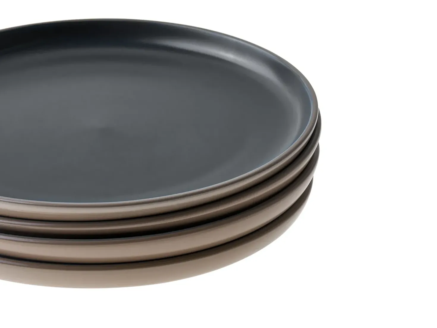 Set di 16 stoviglie NUTMEG Gres porcellanato Nero/Beige