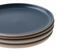 Set di 16 stoviglie NUTMEG Gres porcellanato Beige/ Blu