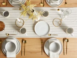 Set di 24 stoviglie SPIKENARD Gres porcellanato Bianco sporco