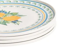 Set di 24 stoviglie TARRAGON Porcellana Bianco/Verde