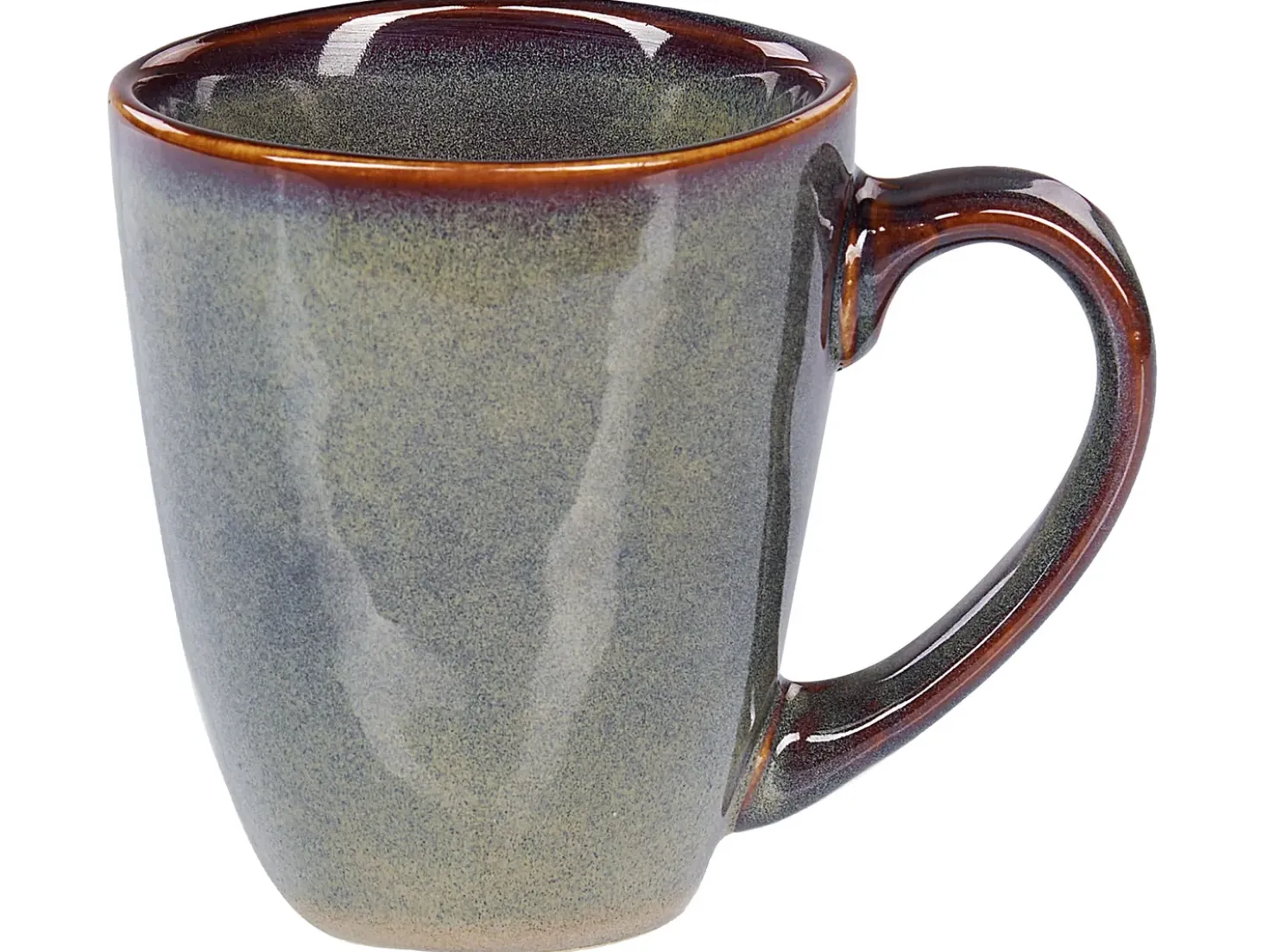 Set di 16 stoviglie THYME Gres porcellanato Verde scuro