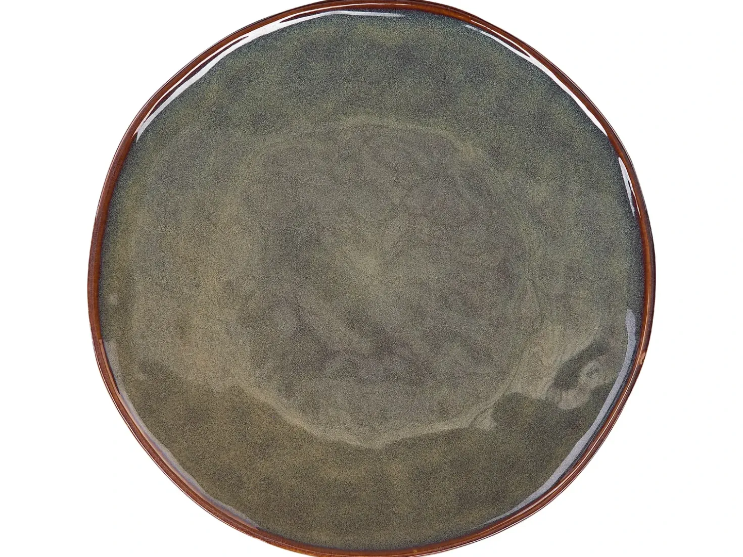 Set di 16 stoviglie THYME Gres porcellanato Verde scuro