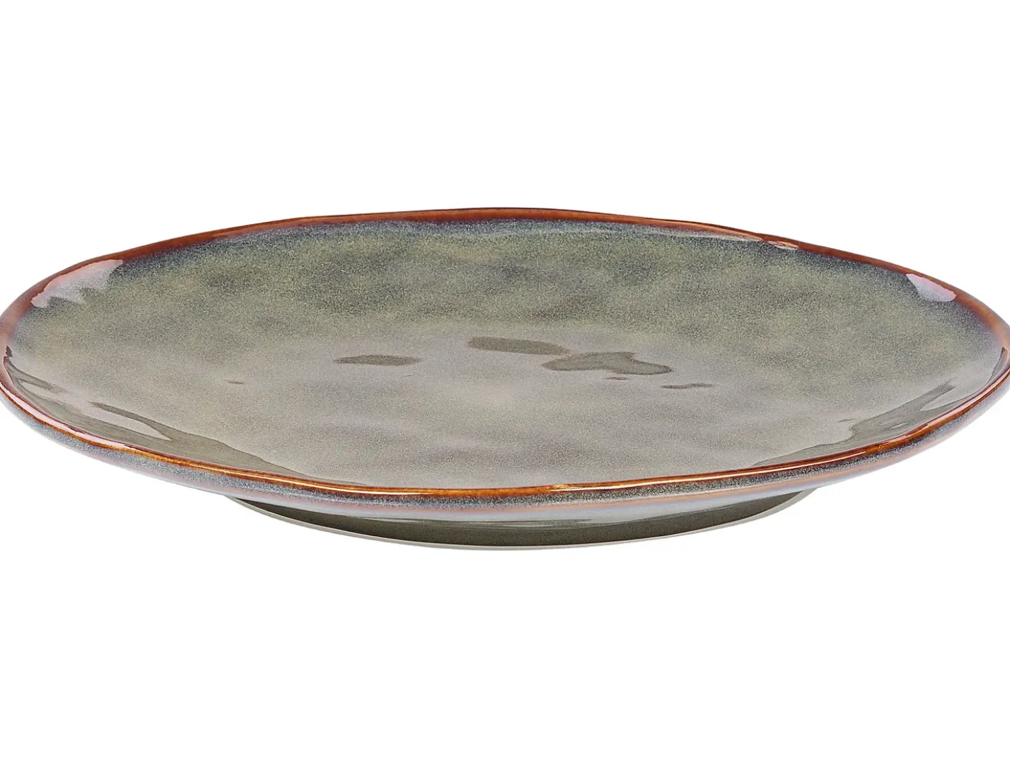 Set di 16 stoviglie THYME Gres porcellanato Verde scuro