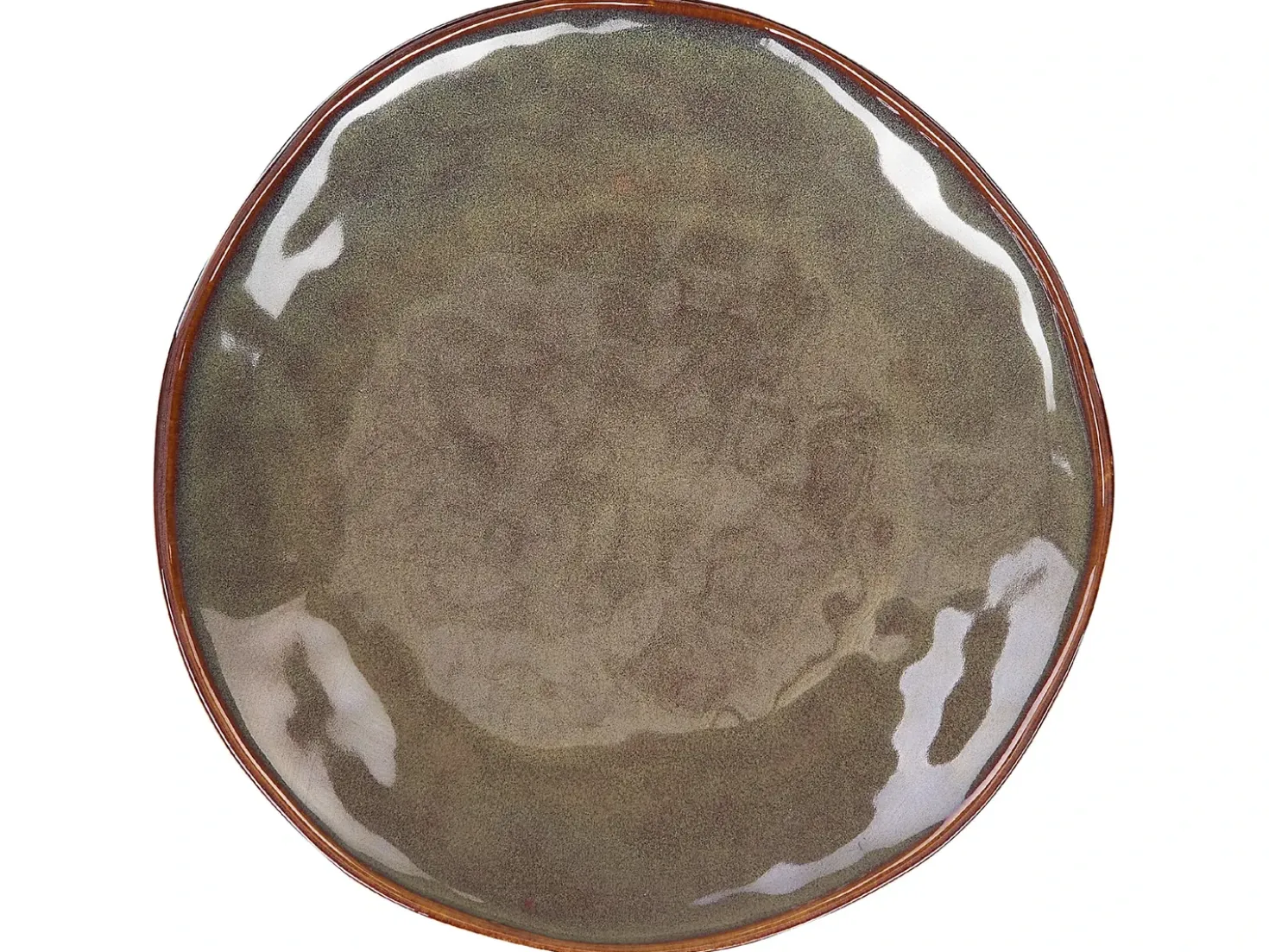 Set di 16 stoviglie THYME Gres porcellanato Verde scuro