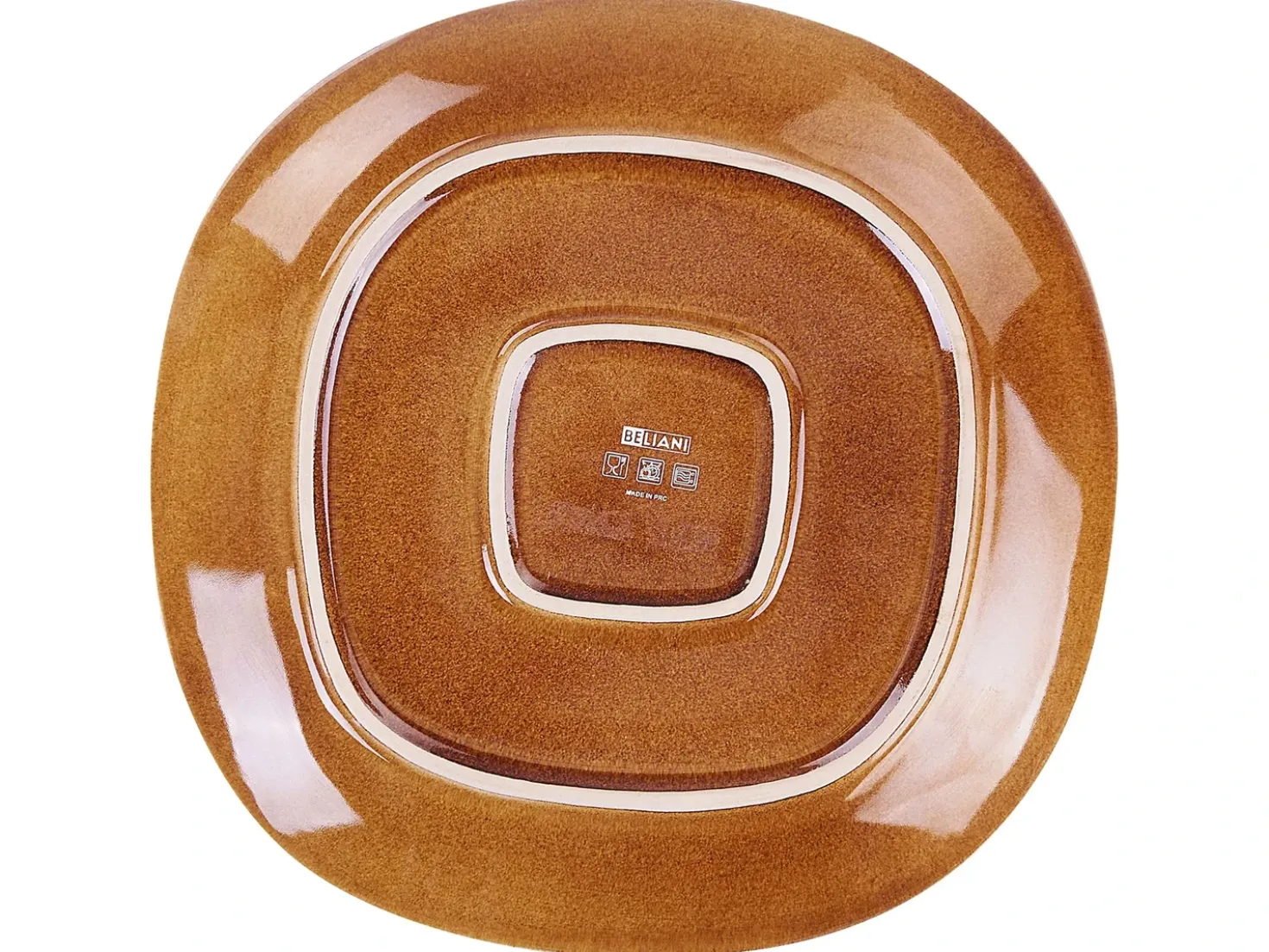 Set di 16 stoviglie TURMERIC Gres porcellanato Marrone dorato