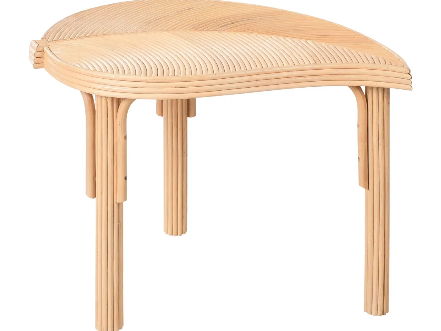 Set di 3 tavolini da caffè PARALIA Rattan Naturale