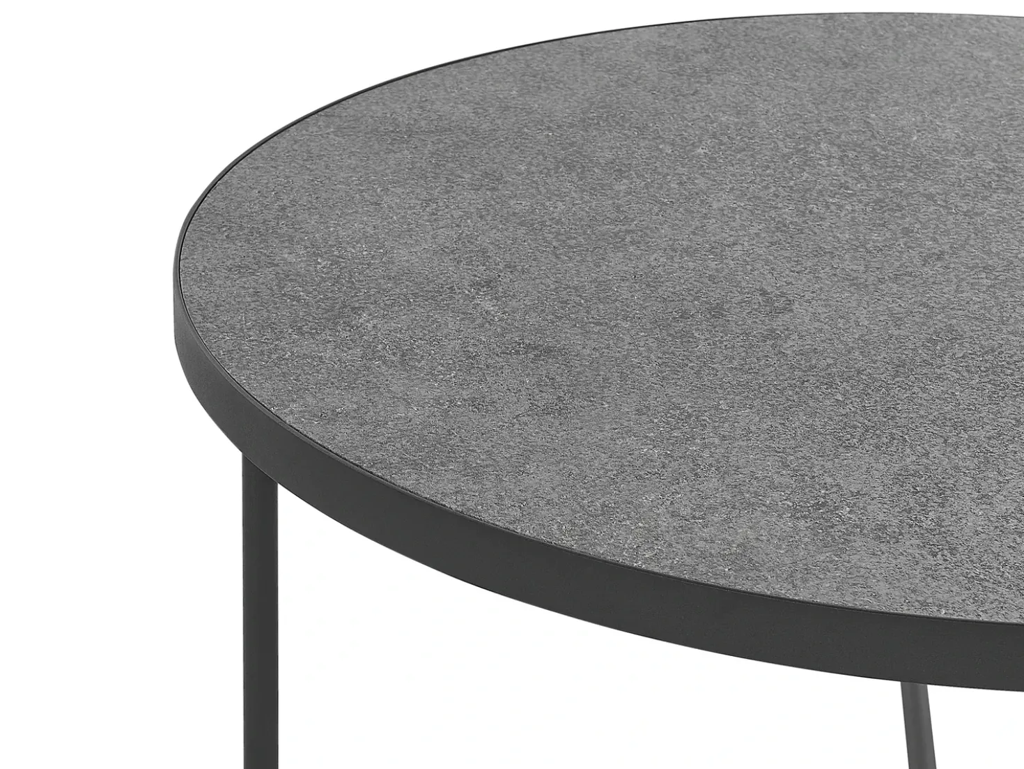Set di 2 tavolini da caffè MELODY Grigio effetto cemento