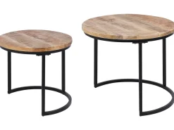 Set di 2 tavolini da caffè CLATON Marrone