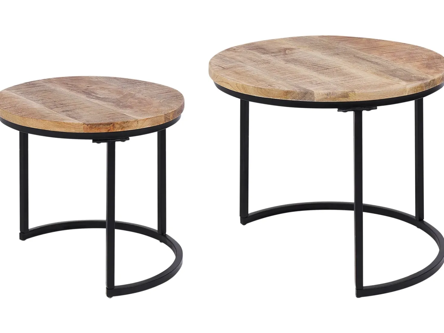 Set di 2 tavolini da caffè CLATON Marrone