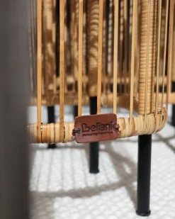 Set di 2 tavolini da caffè CESENATICO Rattan Naturale