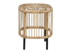 Set di 2 tavolini da caffè CESENATICO Rattan Naturale