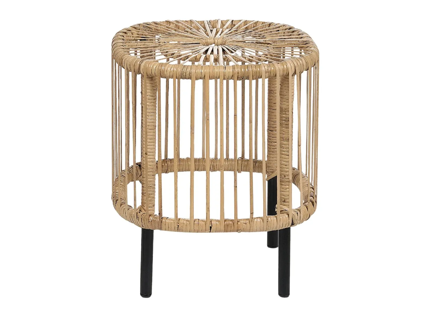 Set di 2 tavolini da caffè CESENATICO Rattan Naturale