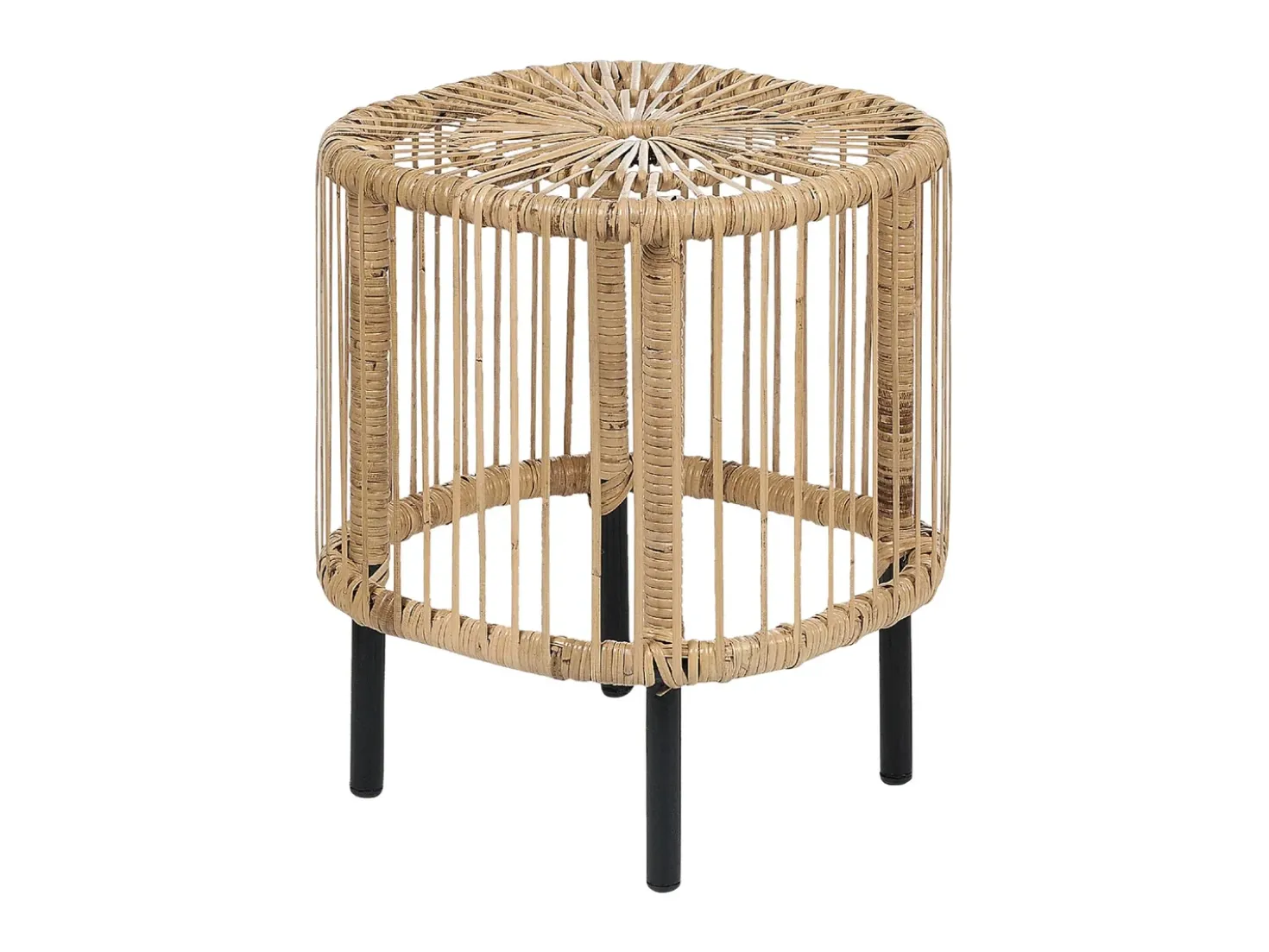 Set di 2 tavolini da caffè CESENATICO Rattan Naturale