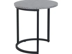 Set di 2 tavolini DIXIE Grigio effetto cemento