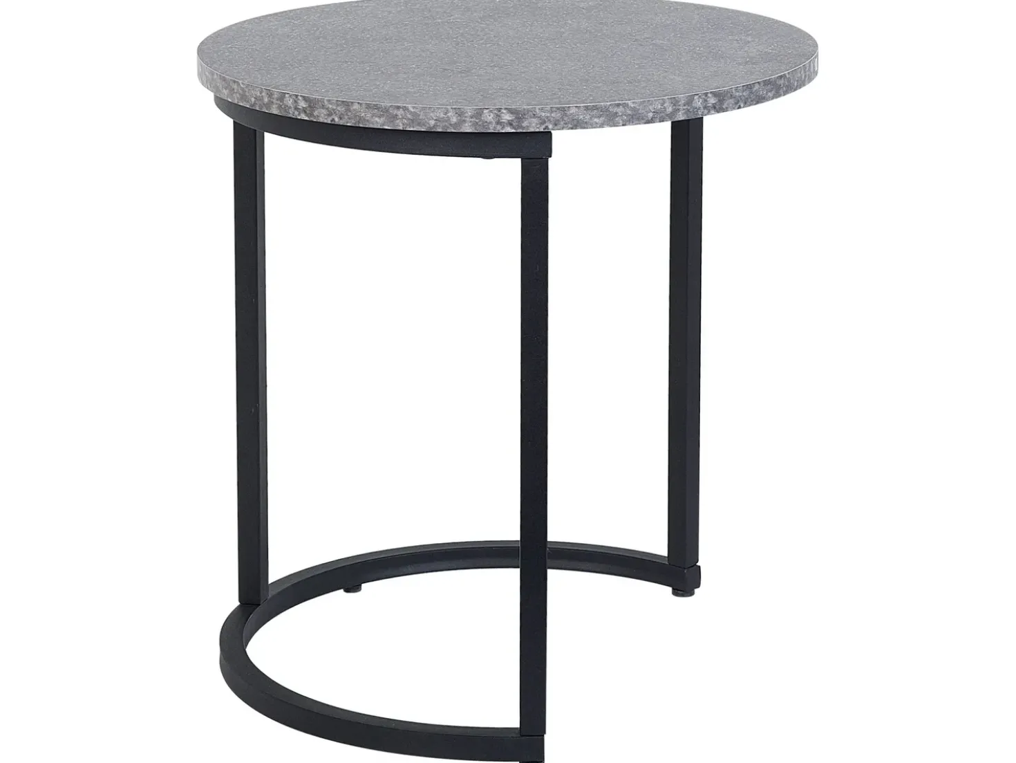 Set di 2 tavolini DIXIE Grigio effetto cemento