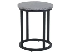 Set di 2 tavolini DIXIE Grigio effetto cemento